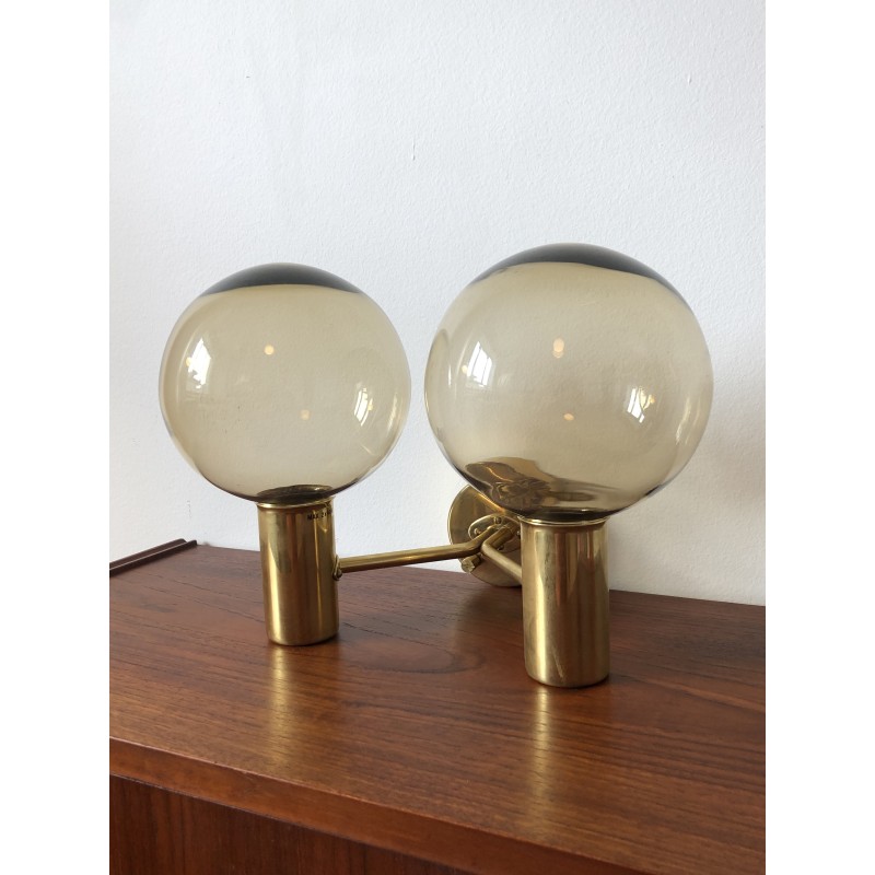 Vintage V149/2 wall lamp in brass by Hans-Agne Jakobsson for Ab Markaryd, Sweden 1950s