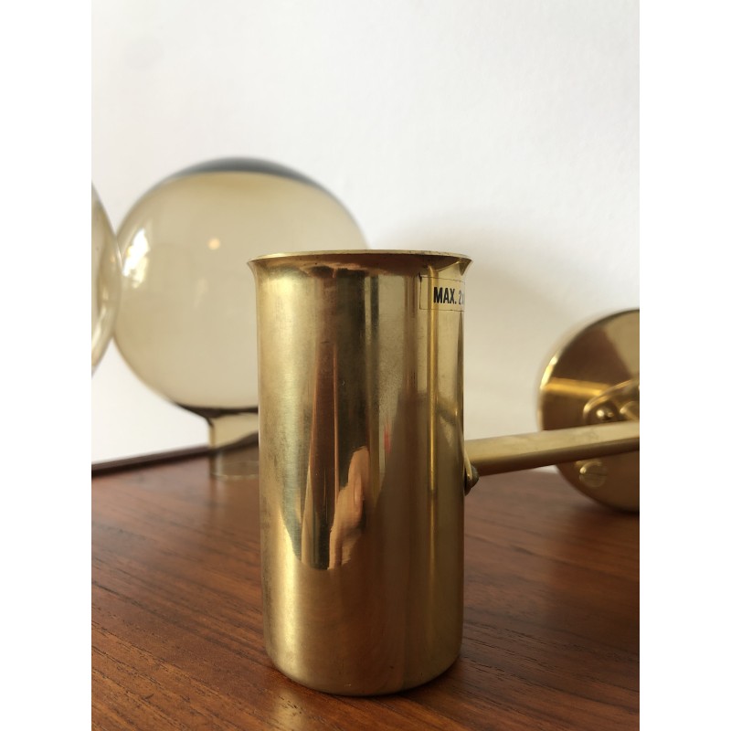 Vintage V149/2 wall lamp in brass by Hans-Agne Jakobsson for Ab Markaryd, Sweden 1950s