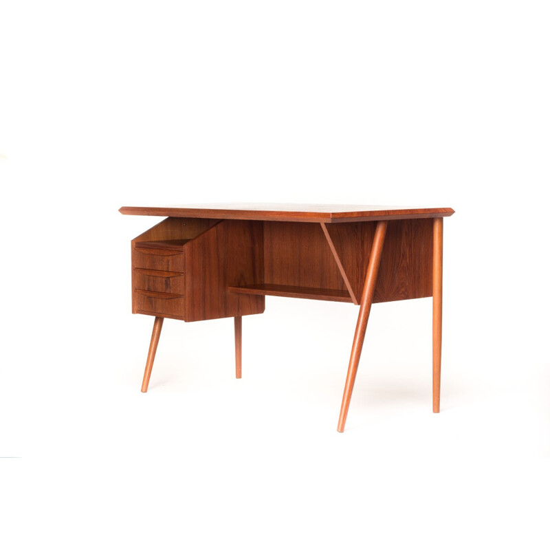 Vintage Danish Gunnar Nielsen Tibergaard desk - 1950s