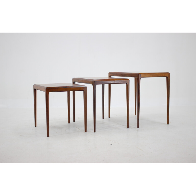 Tables gigognes vintage en palissandre de Johannes Andersen pour Cfc Christensen de Silkeborg, Danemark 1960