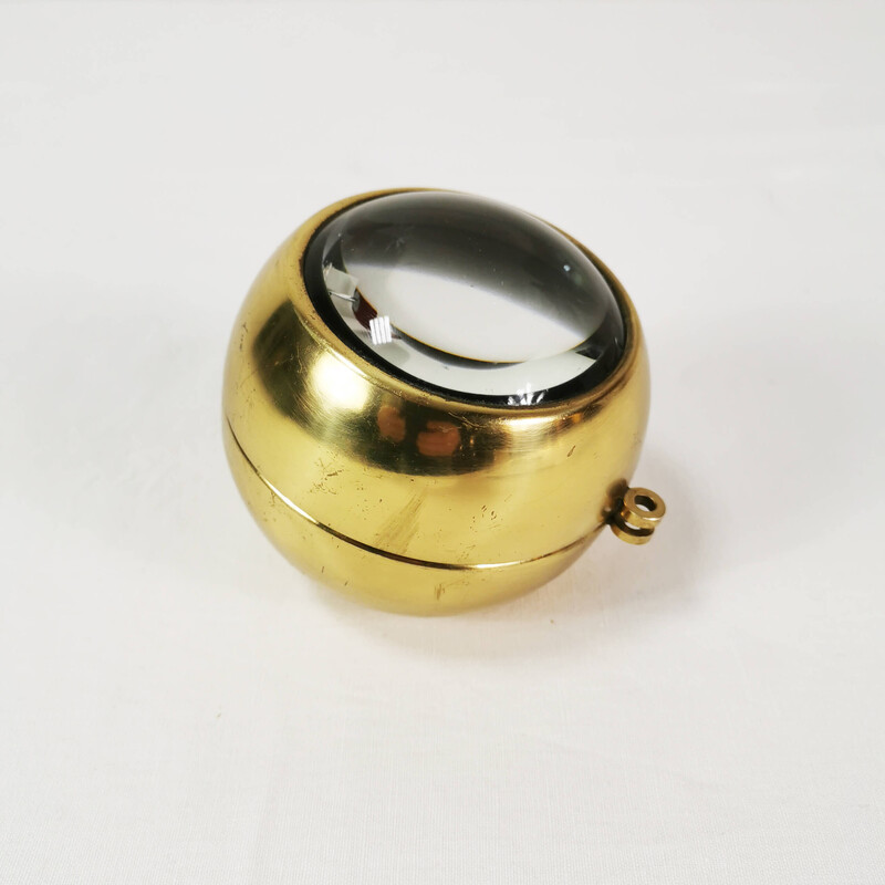 Vintage brass brass piggy bank de Carl Aubock, Áustria 1950s