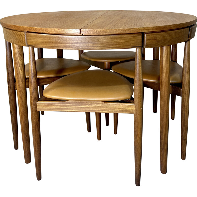 Set da pranzo vintage in teak di Hans Olsen per Frem Røjle, Danimarca 1950