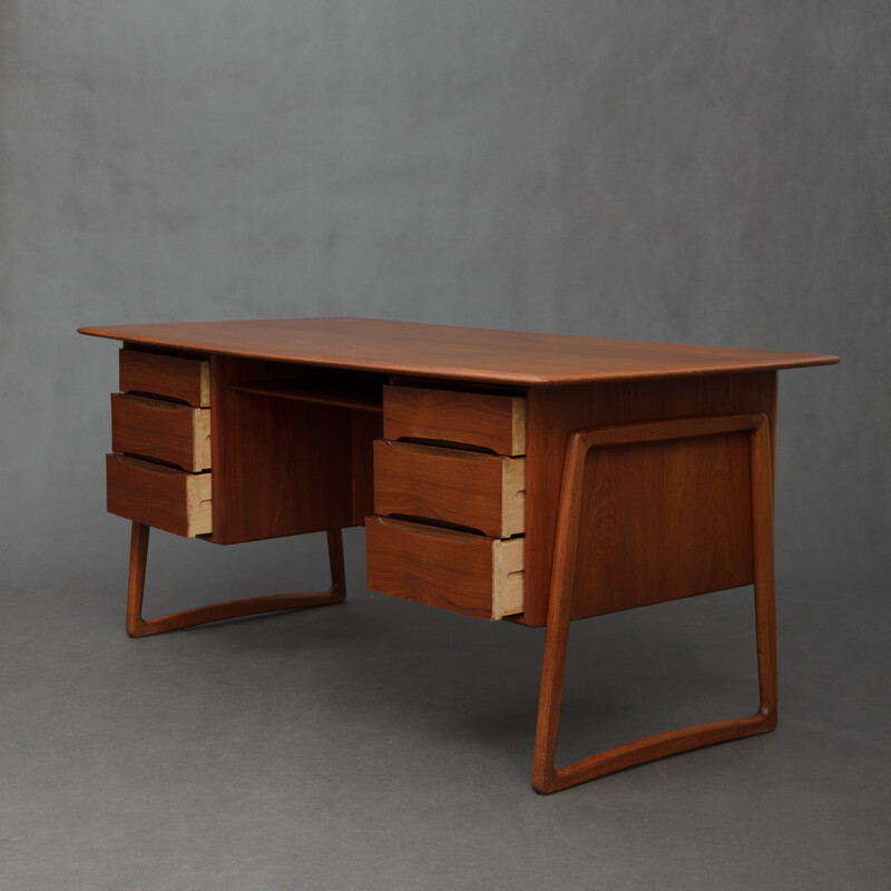Teak desk by Svend Aage Madsen - 1950s