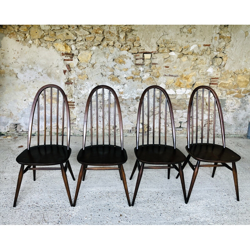 Set of 4 vintage Ercol chairs by Lucian Ercolani, 1960