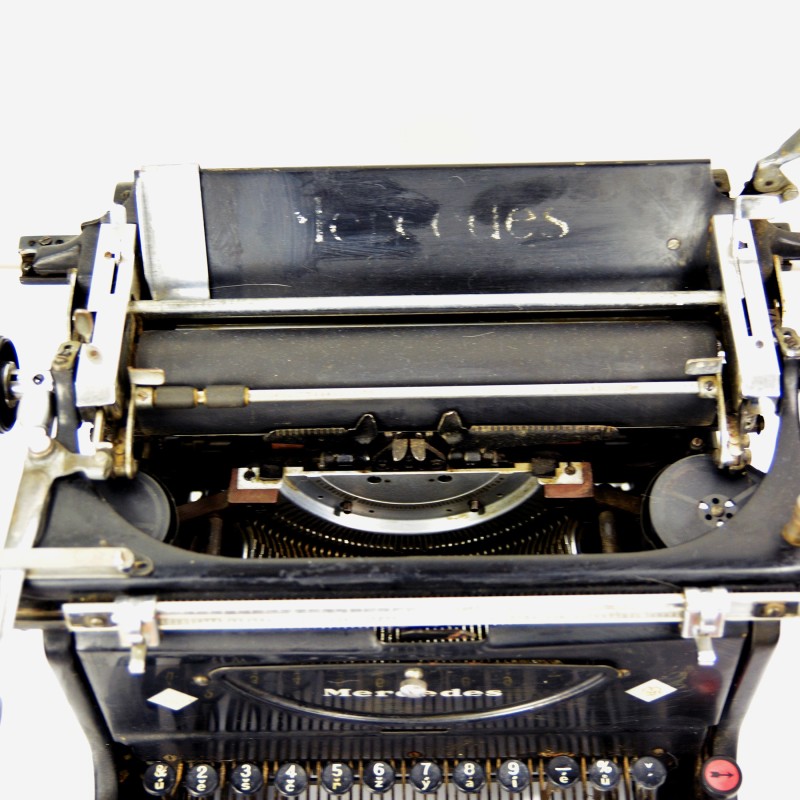 Máquina de escrever Vintage Mercedes da Büromaschinen-Werke a.g., Alemanha 1930