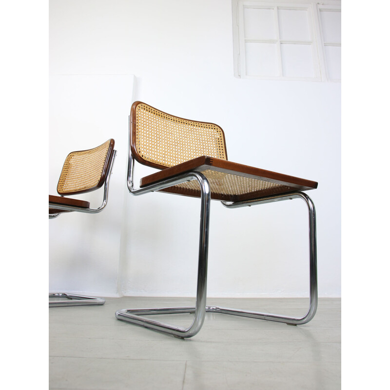 Pair of vintage B32 Cesca chairs by Marcel Breuer