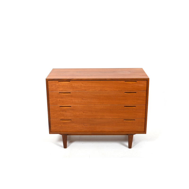 Vintage chest of drawers in teak by Ib Kofod-Larsen for Brande Møbelfabrik, Denmark 1960s