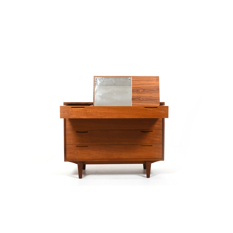 Vintage chest of drawers in teak by Ib Kofod-Larsen for Brande Møbelfabrik, Denmark 1960s