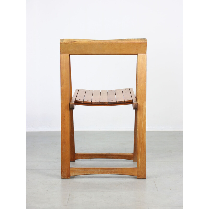 Chaise pliante Trieste vintage par Aldo Jacober