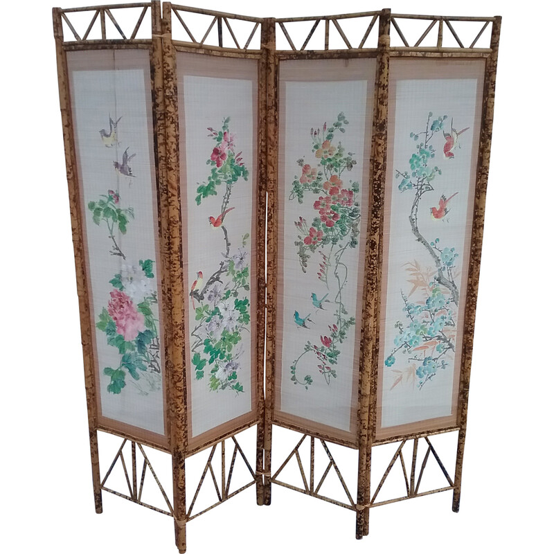 Vintage bamboo screen