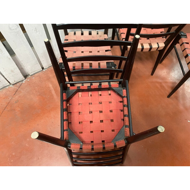 Set van 6 vintage stoelen van Cees Braakman voor Pastoe, Nederland 1960