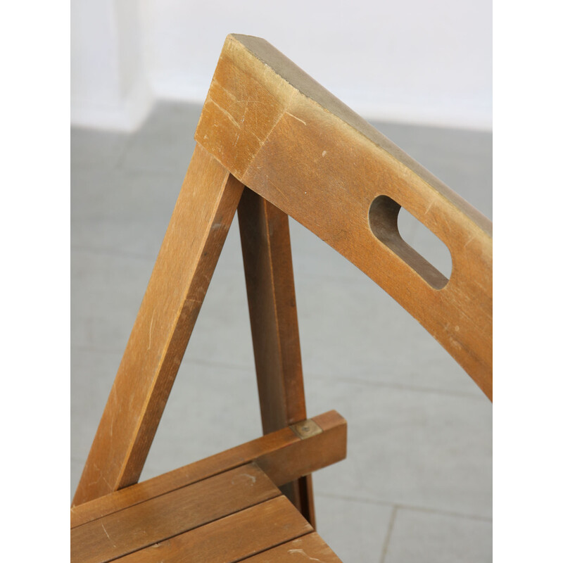 Pair of vintage Trieste folding chairs by Aldo Jacober