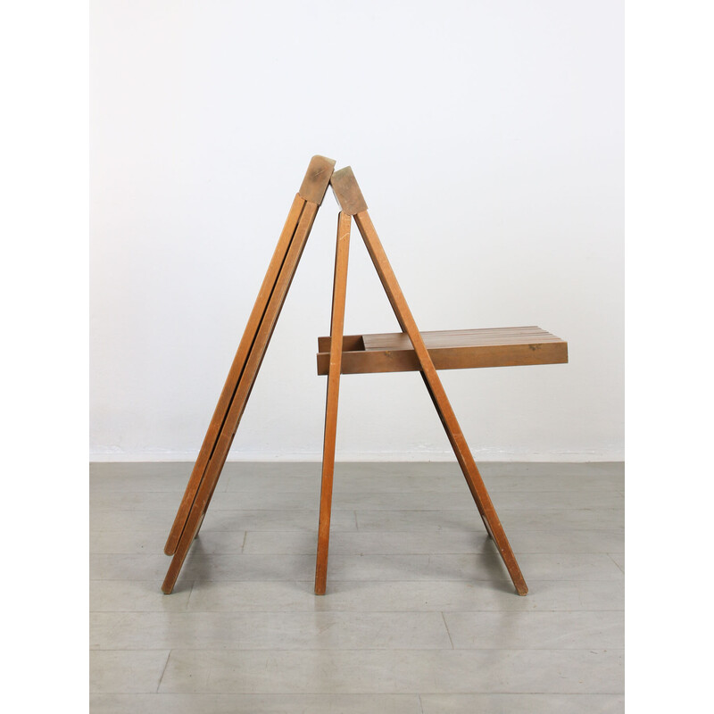 Paar vintage Trieste klapstoelen van Aldo Jacober