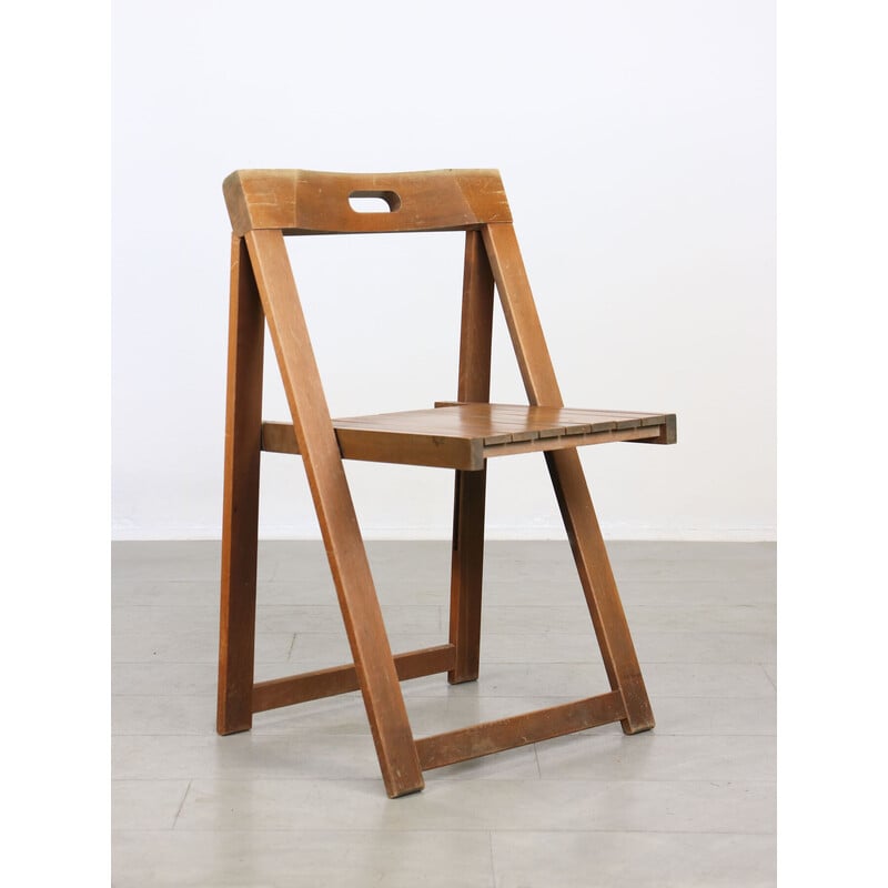 Pair of vintage Trieste folding chairs by Aldo Jacober