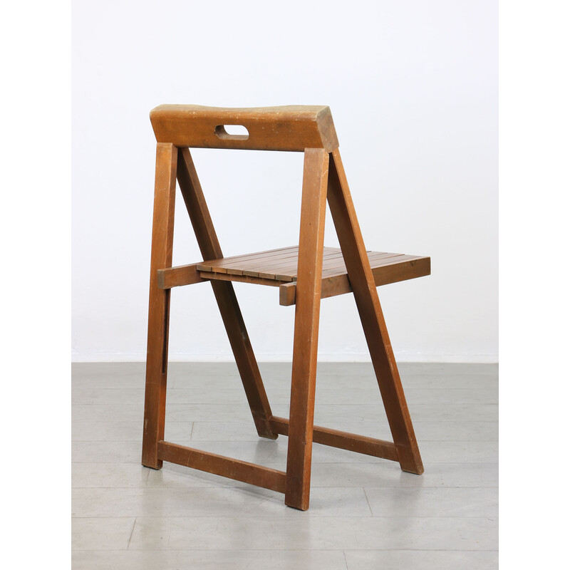 Pair of vintage Trieste folding chairs by Aldo Jacober