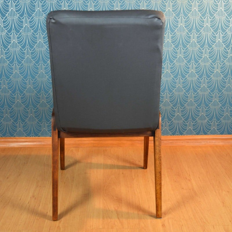 Vintage gestoffeerde stoel Aga van Józef Chierowski, Polen 1970