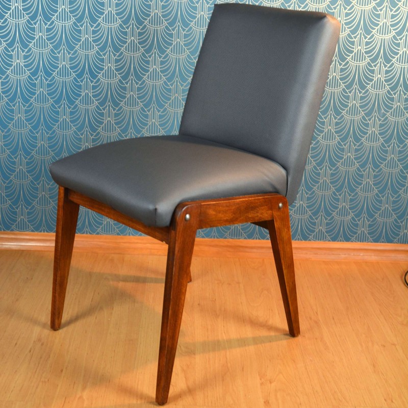 Vintage upholstered chair Aga by Józef Chierowski, Poland 1970s