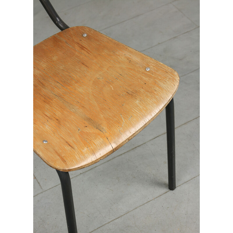 Vintage plywood school chair