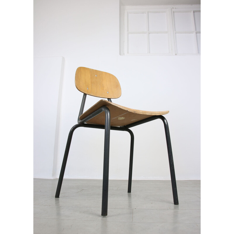 Vintage plywood school chair