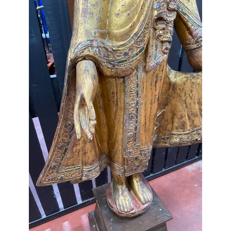 Vintage Mandalay Buddha cculpture