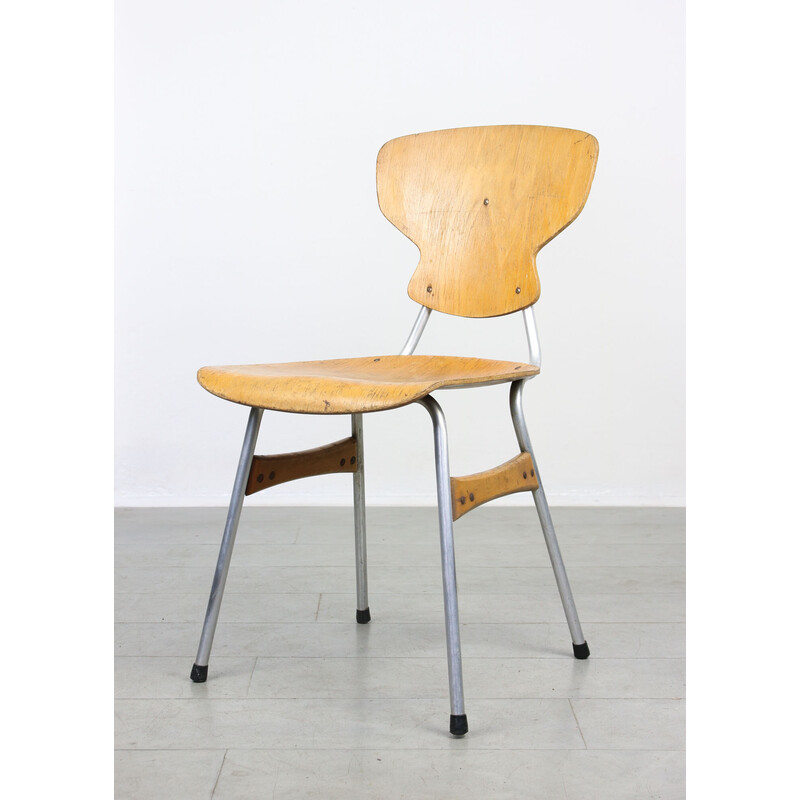 Pair of mid-century plywood chairs by Niko Kralj