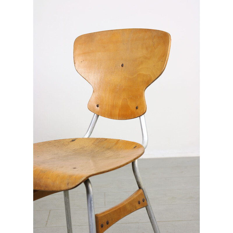 Pair of mid-century plywood chairs by Niko Kralj