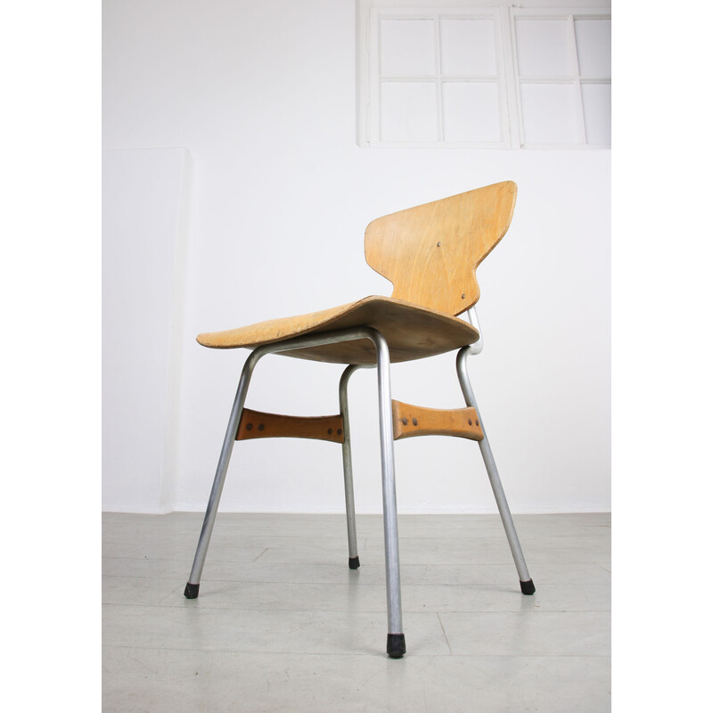 Pair of mid-century plywood chairs by Niko Kralj