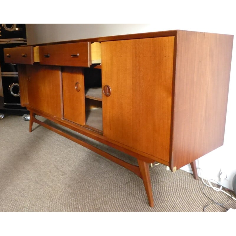 Vintage teak sideboard, Louis VAN TEEFFELEN - 1950s