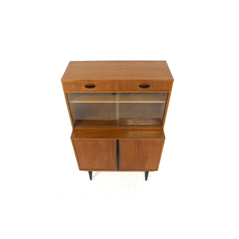 Vintage teak and beech cabinet for Bräntorps, Sweden 1960s