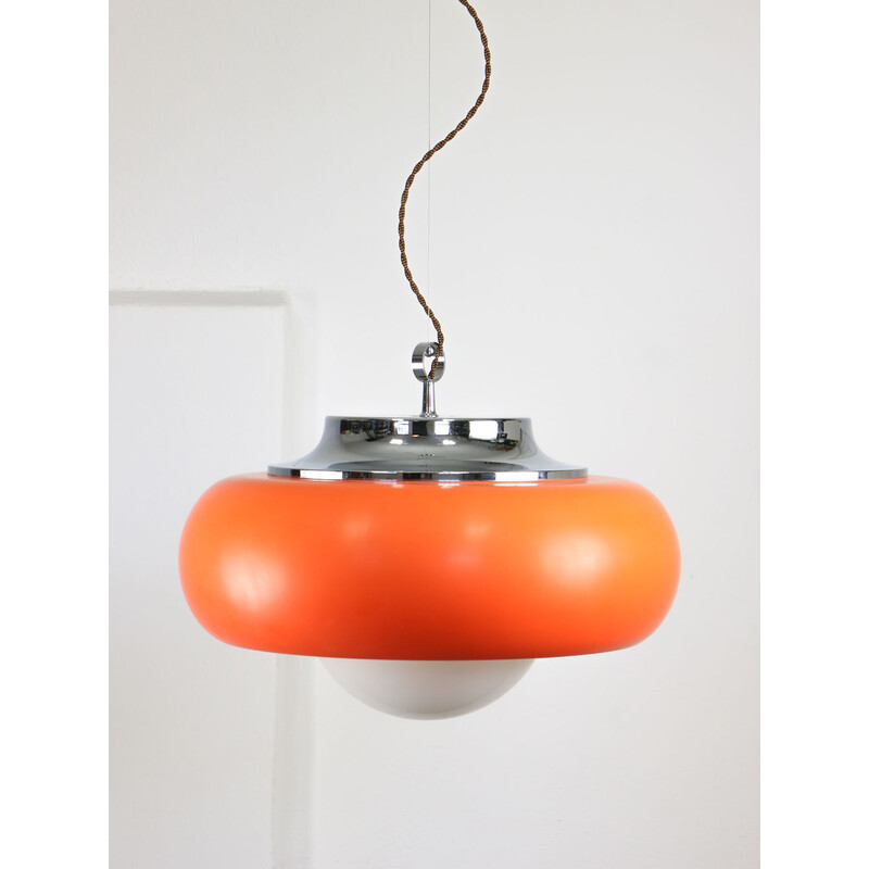 Space-age vintage pendant lamp by Guzzini, 1960s