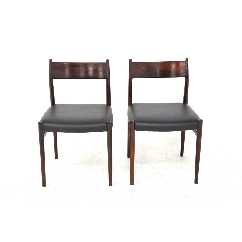 Par de cadeiras vintage "Modelo 418" de Arne Vodder para mobiliário Sibast, Suécia 1960