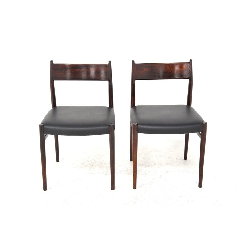Pareja de sillas vintage "Modelo 418" de Arne Vodder para Sibast Furniture, Suecia 1960