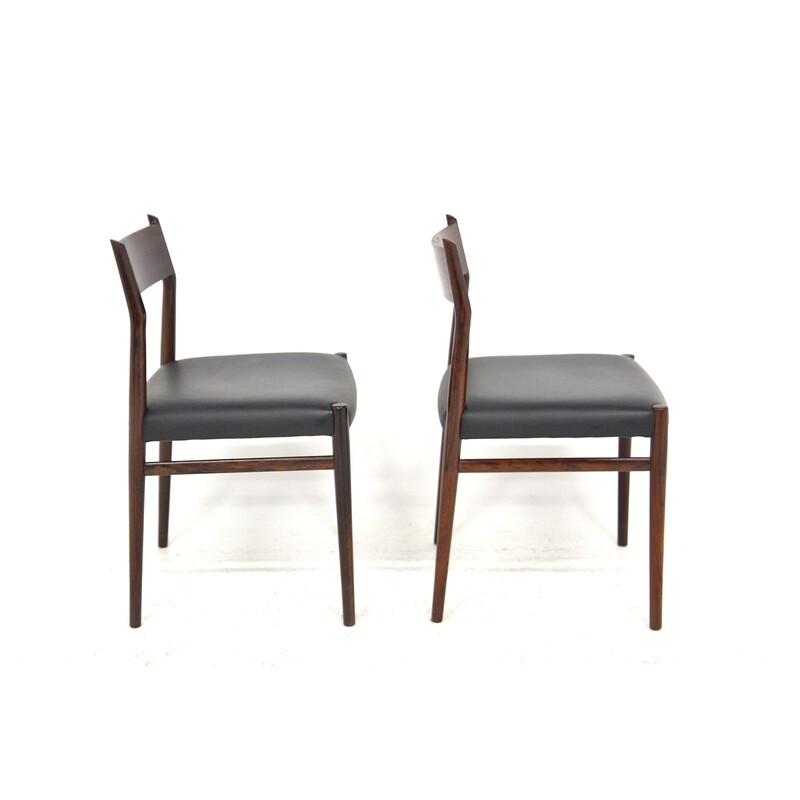 Paar vintage "Model 418" stoelen van Arne Vodder voor Sibast Furniture, Zweden 1960