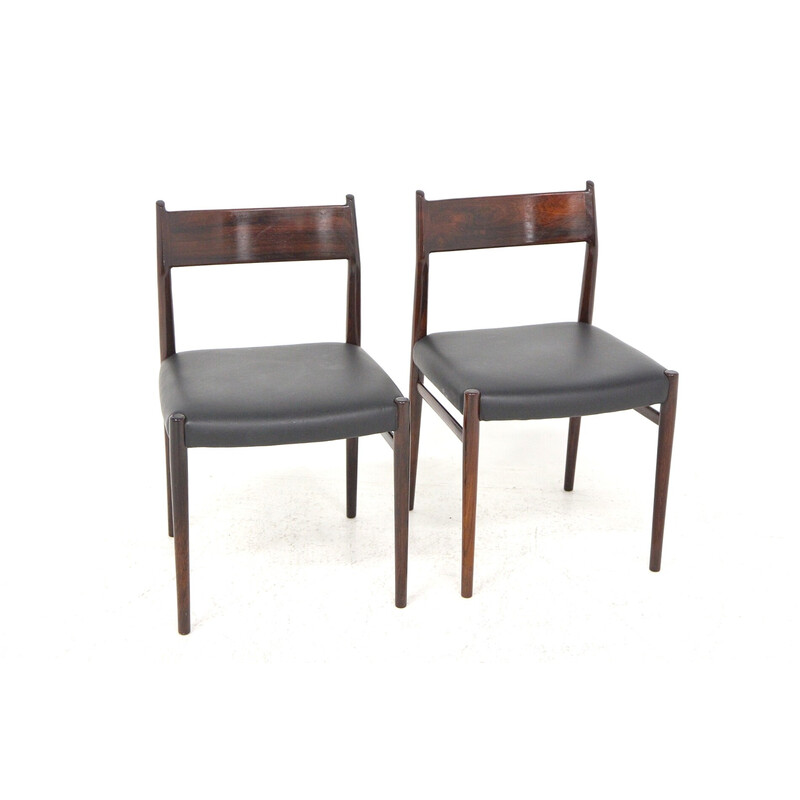 Paire de chaises vintage "Model 418" par Arne Vodder pour Sibast Furniture, Suède 1960