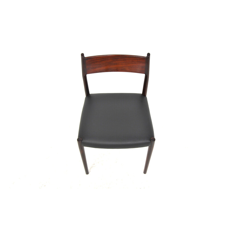 Chaise vintage en palissandre et cuir par Arne Vodder pour Sibast Furniture, Suède 1960