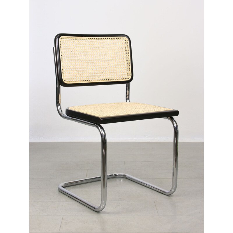 Cadeira preta Vintage B32 Cesca de Marcel Breuer, 1990