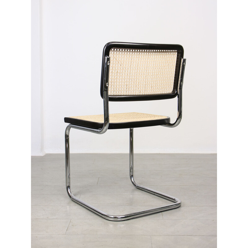 Cadeira preta Vintage B32 Cesca de Marcel Breuer, 1990