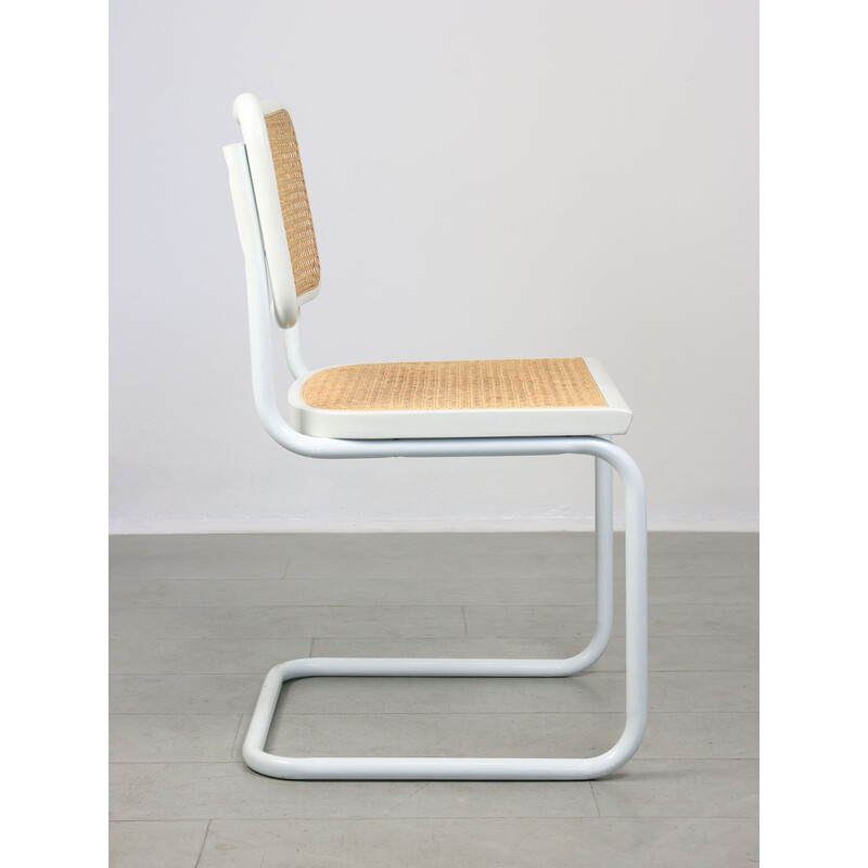 Weißer B32 Cesca Stuhl von Marcel Breuer, 1990er Jahre