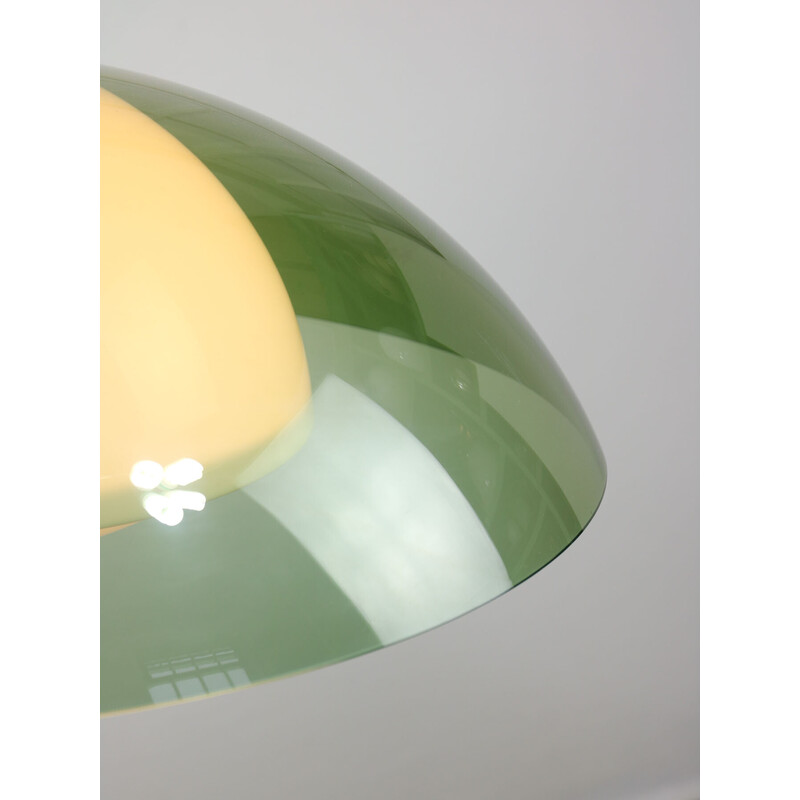 Lámpara colgante Ufo verde vintage de Guzzini, años 70