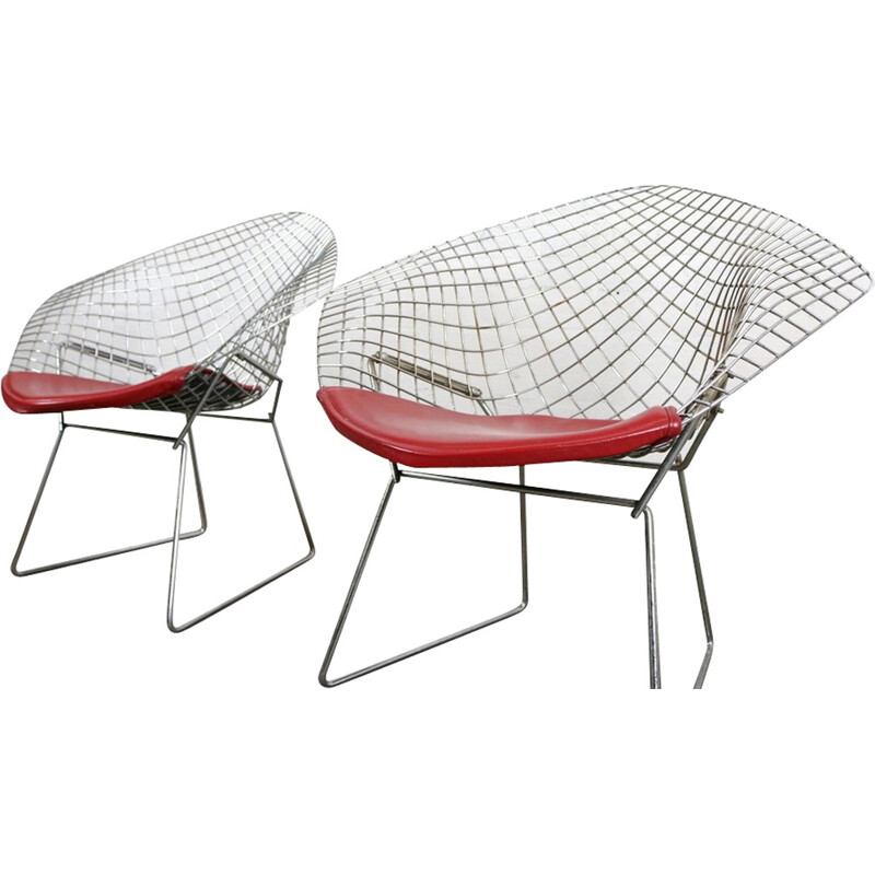 Pair of Diamond chairs by Harry Bertoia, KNOLL - 1960s**