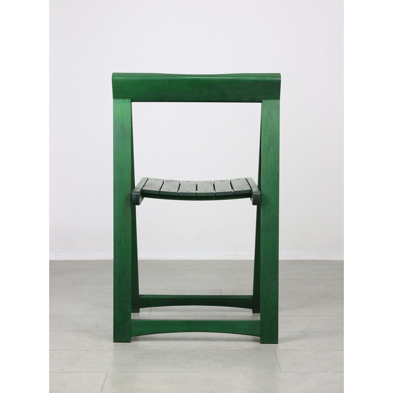 Cadeira dobrável verde Vintage por Aldo Jacober