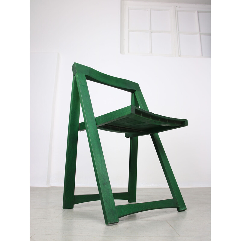 Vintage groene klapstoel van Aldo Jacober
