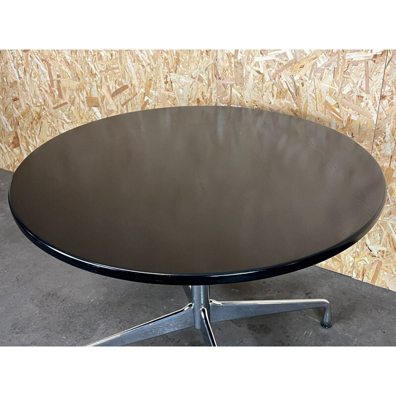 Vintage zwart chromen gesegmenteerde tafel van Charles
