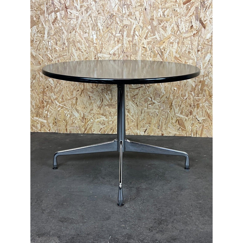 Table vintage segmentée en chrome noir par Charles & Ray Eames pour Vitra, 1990