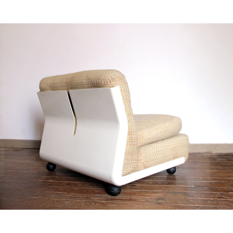 Paire de fauteuils vintage Amanta en fibre de verre et laine par Mario Bellini pour C&B, Italie 1968