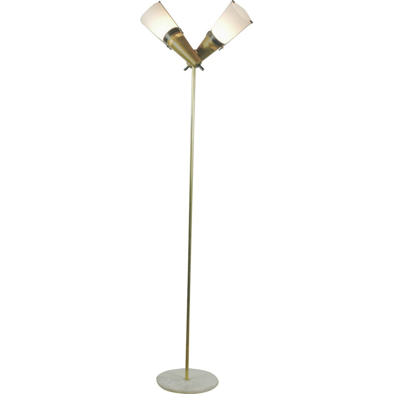 Italian brass floor lamp - 1950s