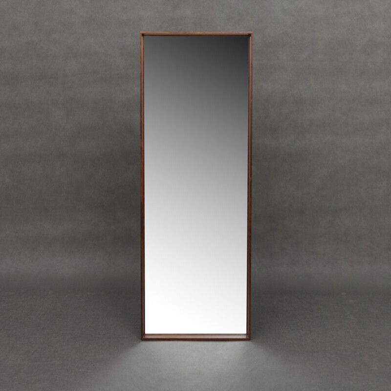 Large mirror in solid rosewood frame - 1960s