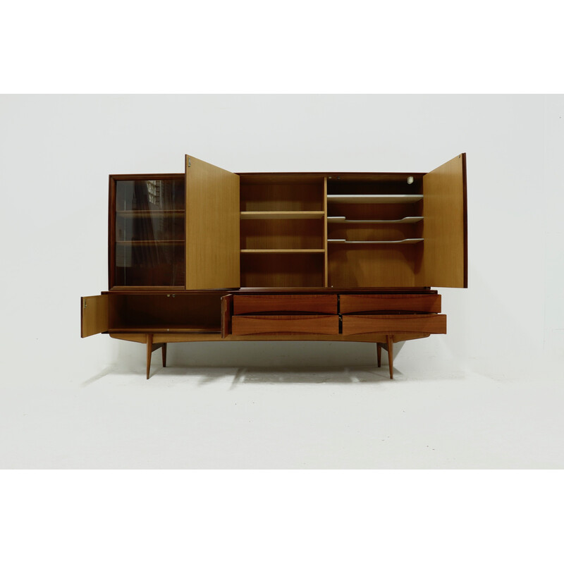 Vintage Paola highboard by Oswald Vermaercke for V-Form, Belgium 1950s