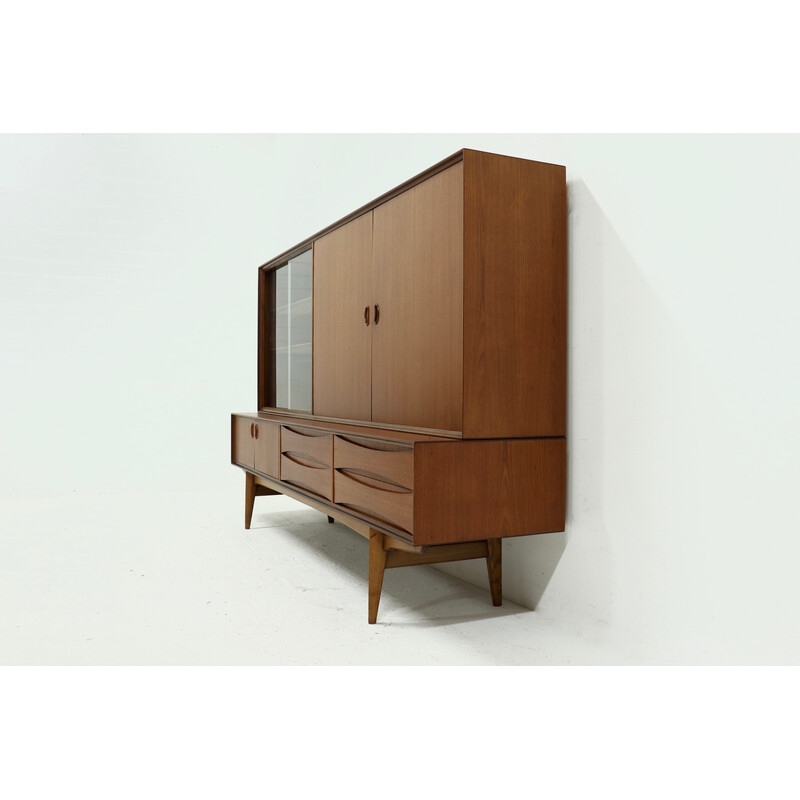 Vintage Paola highboard van Oswald Vermaercke voor V-Form, België 1950