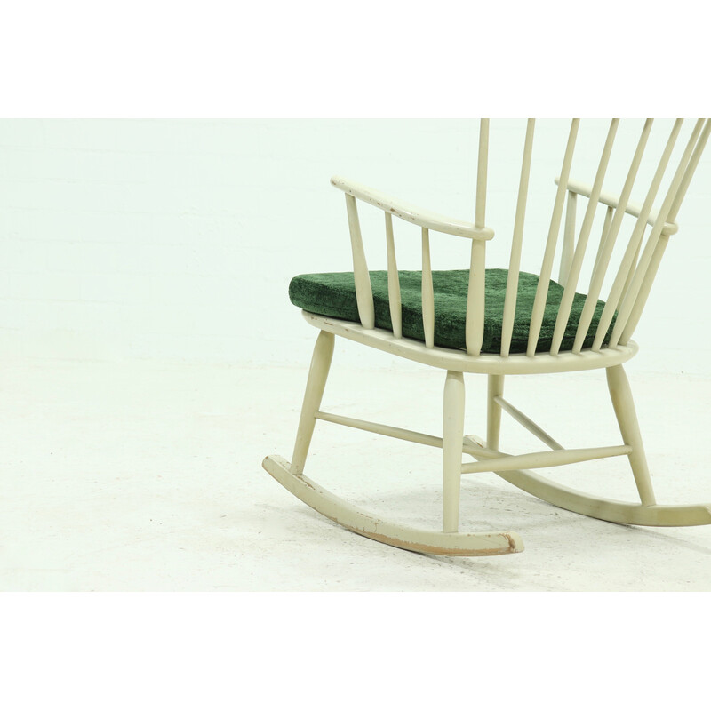 Vintage lacquered rocking chair model 181 by Farstrup Mobler, Denmark 1960s